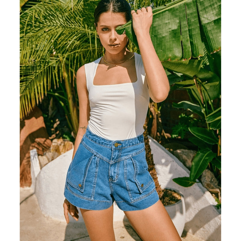 Georgia | Women's High-Waist Cargo Shorts