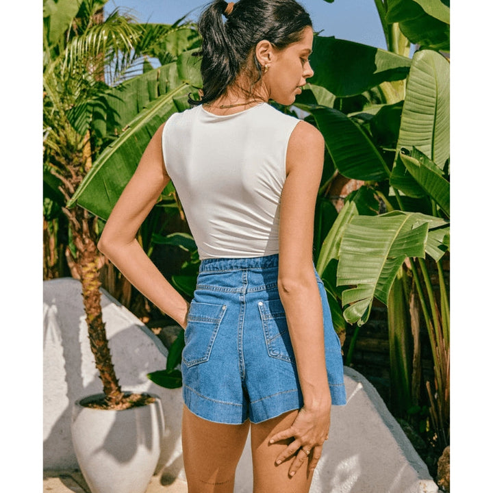 Georgia | Women's High-Waist Cargo Shorts