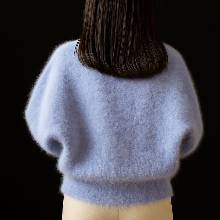 Women's Pearl-Trim Fuzzy Cardigan Sweater