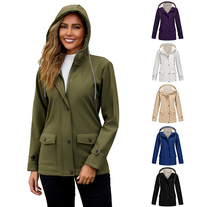 Women's Hooded Fleece-Lined Jacket for Comfort and Warmth