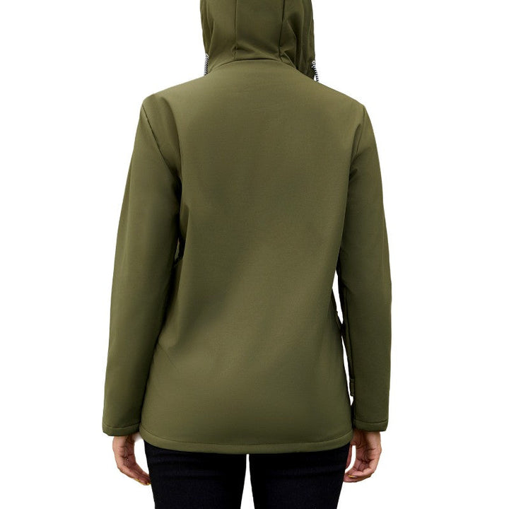 Women's Hooded Fleece-Lined Jacket for Comfort and Warmth