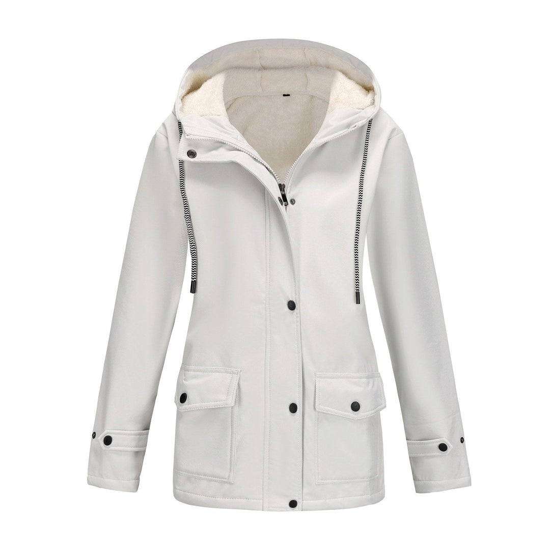 Women's Hooded Fleece-Lined Jacket for Comfort and Warmth
