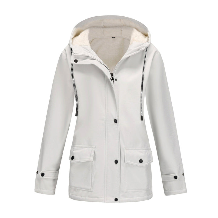 Women's Hooded Fleece-Lined Jacket for Comfort and Warmth