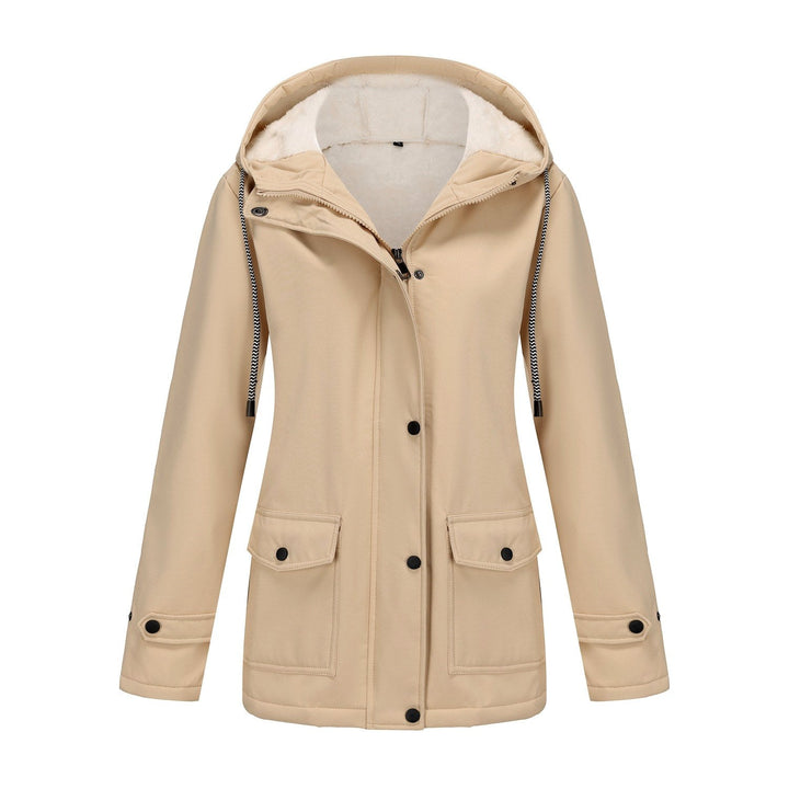 Women's Hooded Fleece-Lined Jacket for Comfort and Warmth