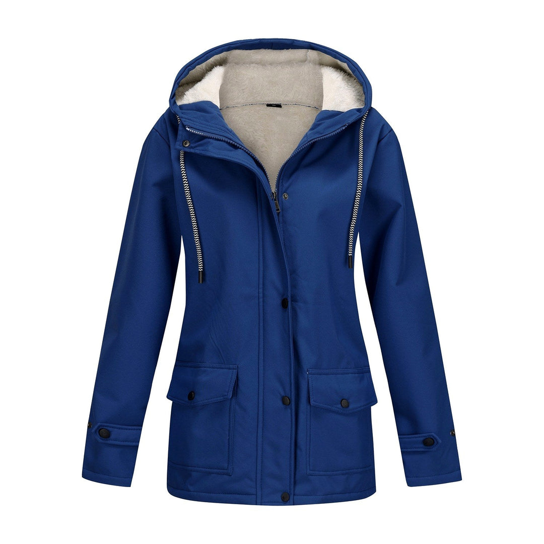 Women's Hooded Fleece-Lined Jacket for Comfort and Warmth