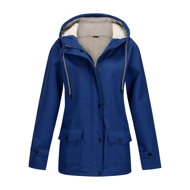 Women's Hooded Fleece-Lined Jacket for Comfort and Warmth