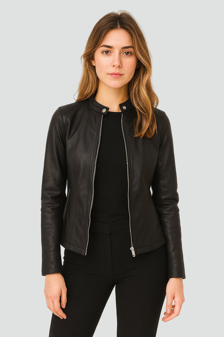 Women's Vegan Leather Jacket – Casual Everyday Style