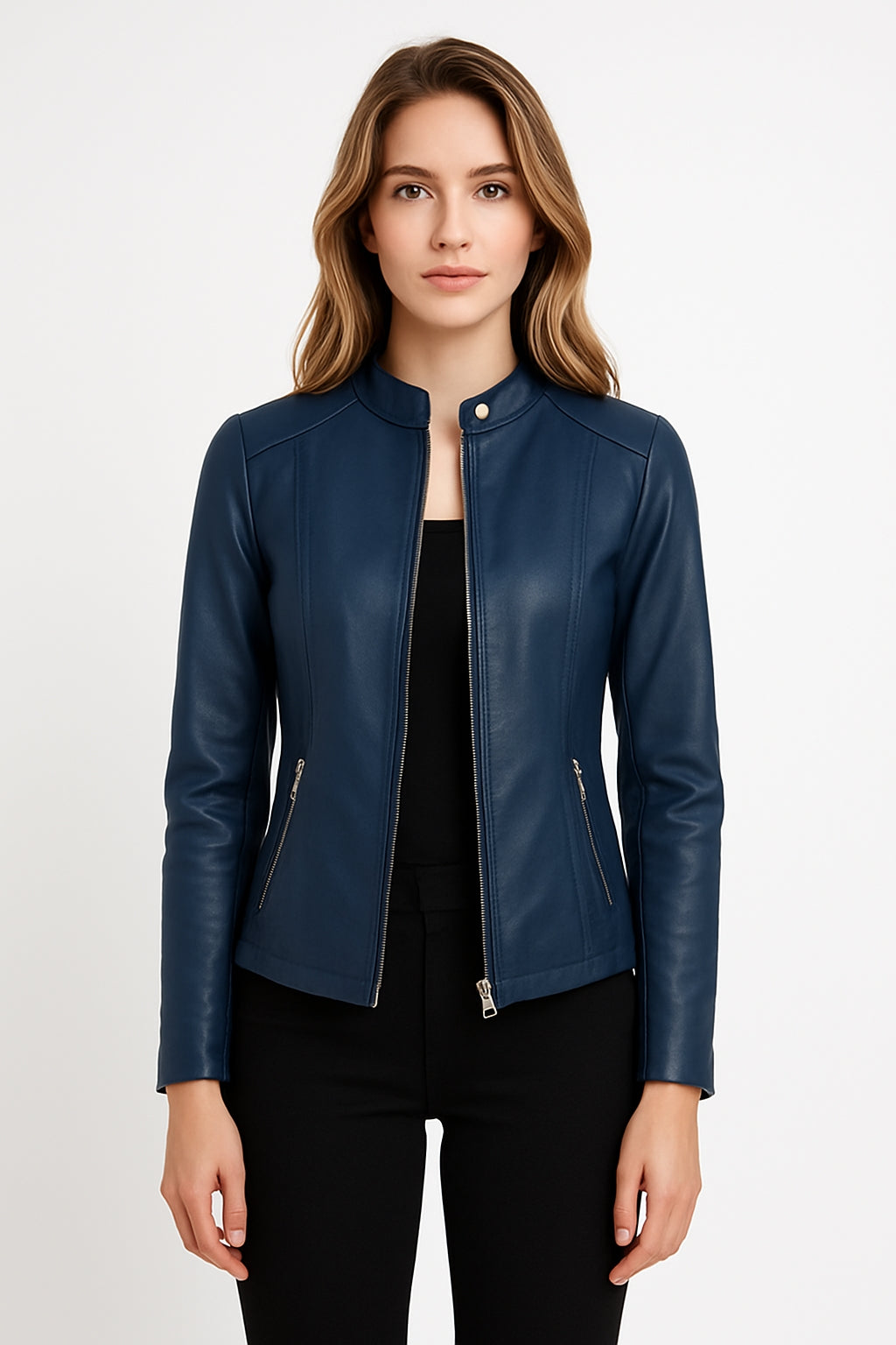 Women's Vegan Leather Jacket – Casual Everyday Style