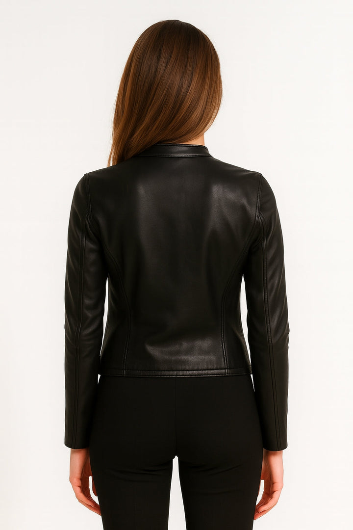 Women's Vegan Leather Jacket – Casual Everyday Style