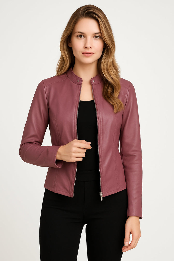 Women's Vegan Leather Jacket – Casual Everyday Style