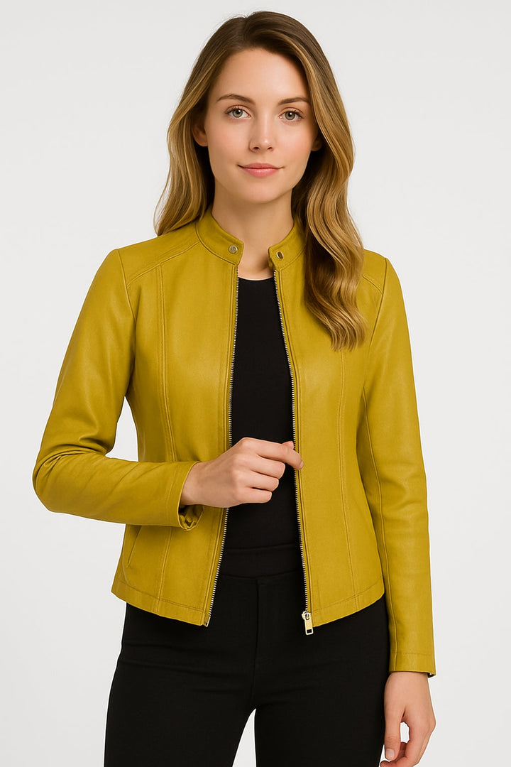 Women's Vegan Leather Jacket – Casual Everyday Style