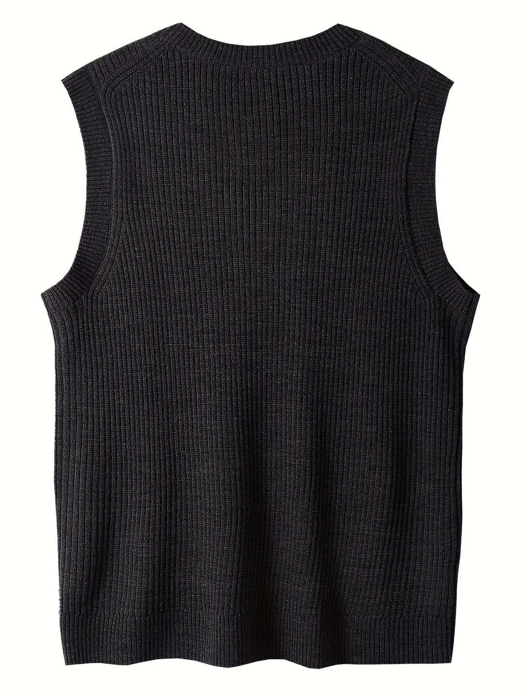 Men's Ribbed V-Neck Sweater Vest