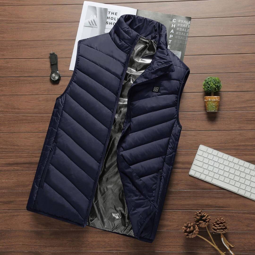 Men's Electrically Heated Vest for Cold Weather Comfort