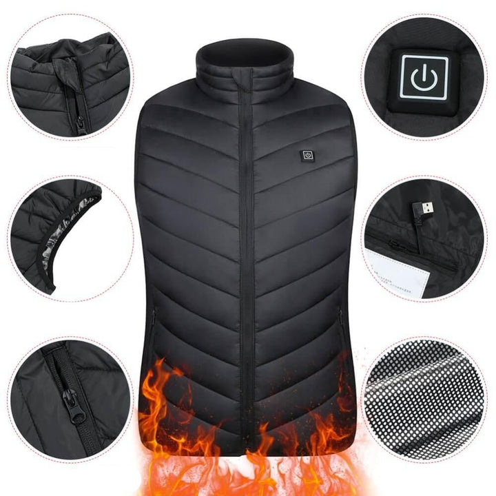 Men's Electrically Heated Vest for Cold Weather Comfort