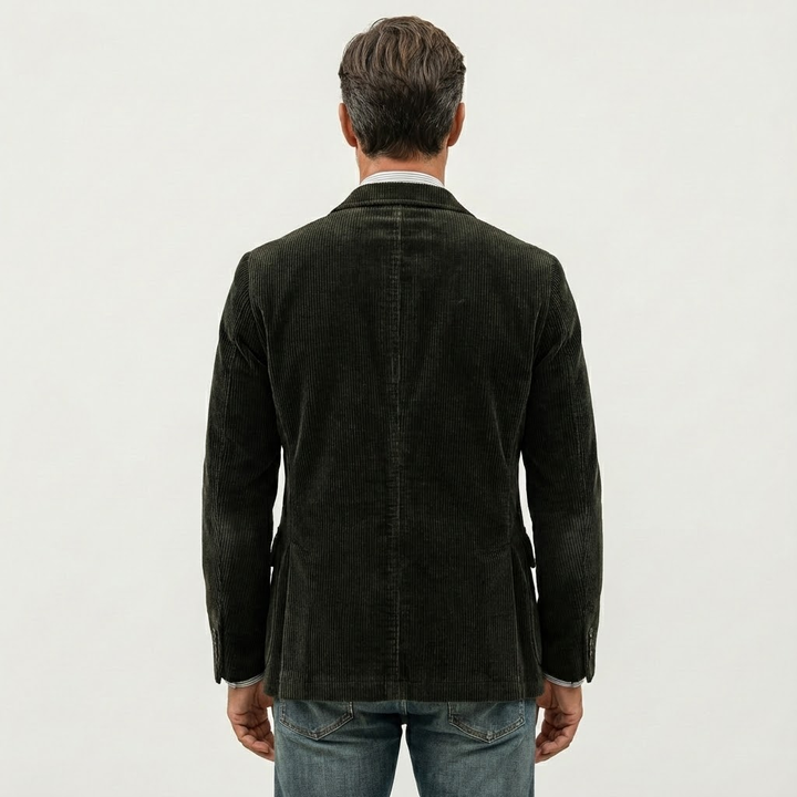 Men's Velvet Blazer and Vest Set