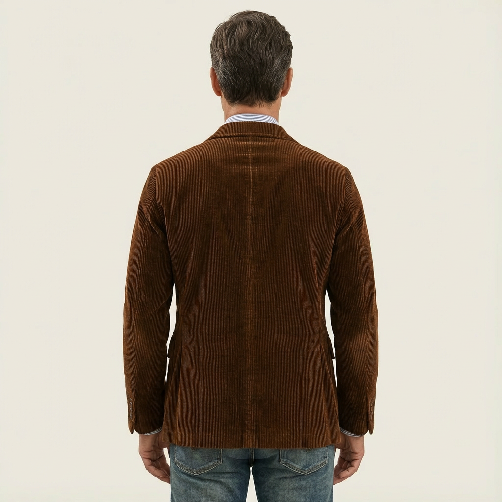 Men's Velvet Blazer and Vest Set