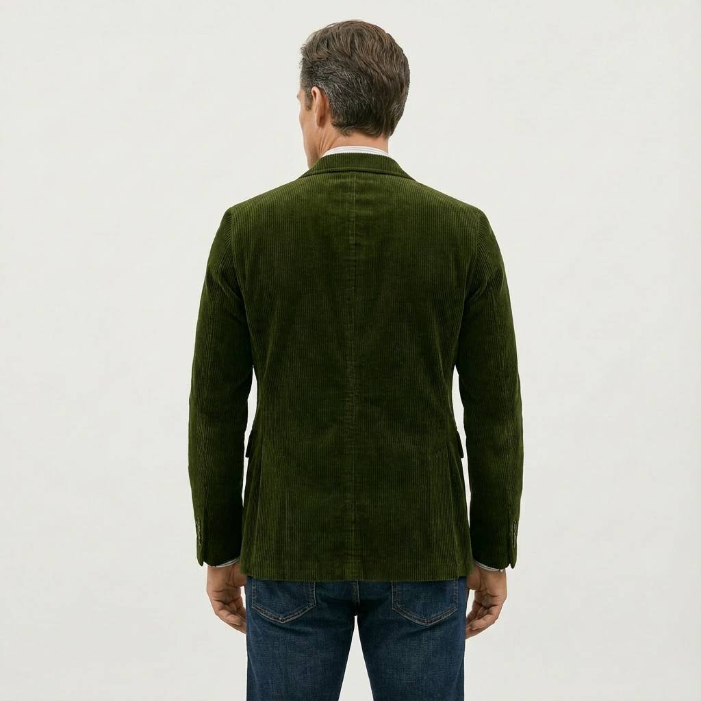 Men's Velvet Blazer and Vest Set