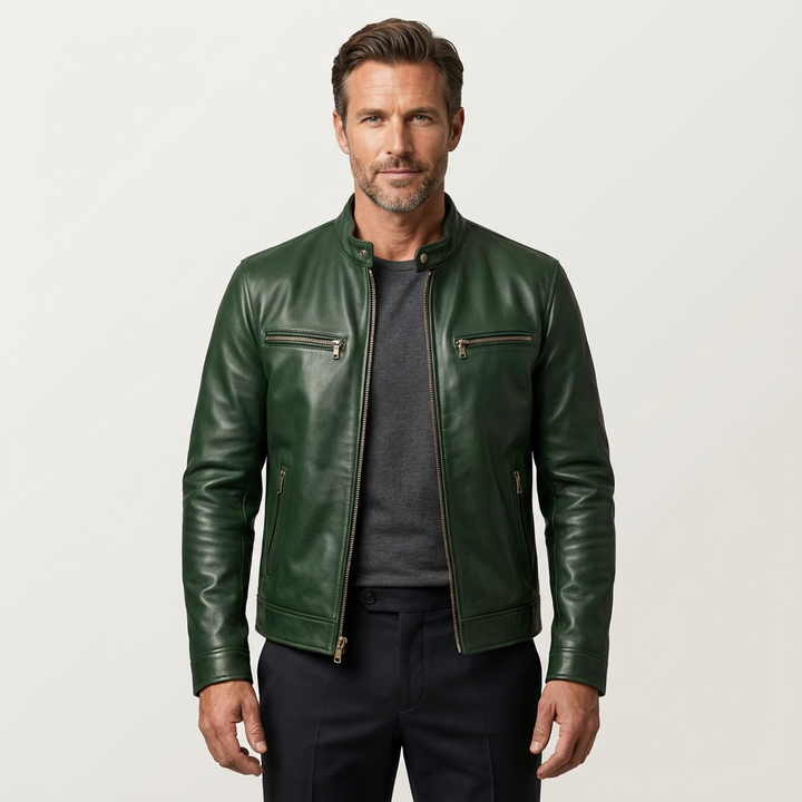 Men's Casual Leather Jacket