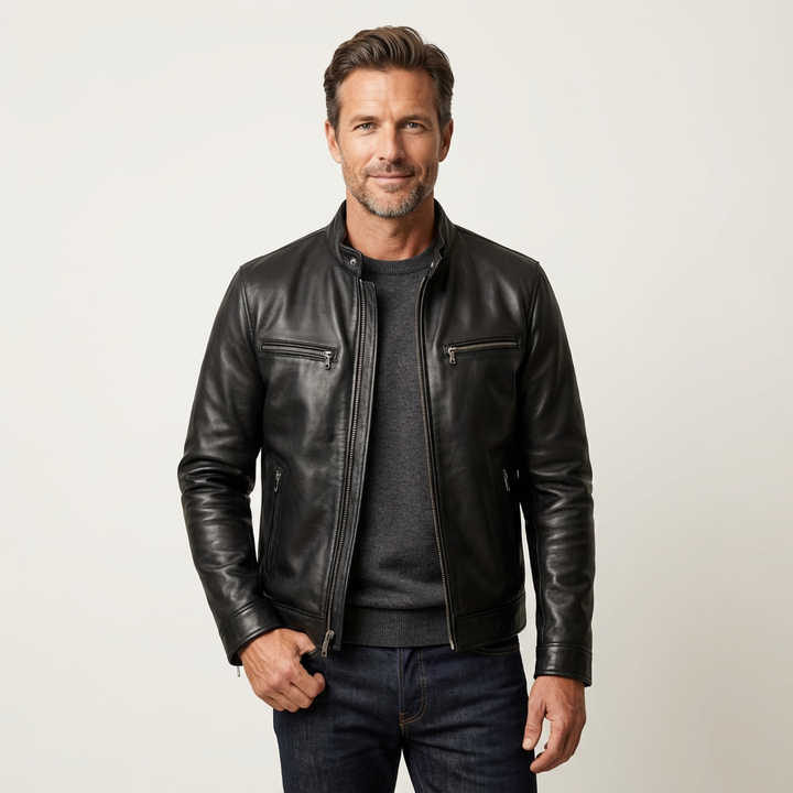 Men's Casual Leather Jacket
