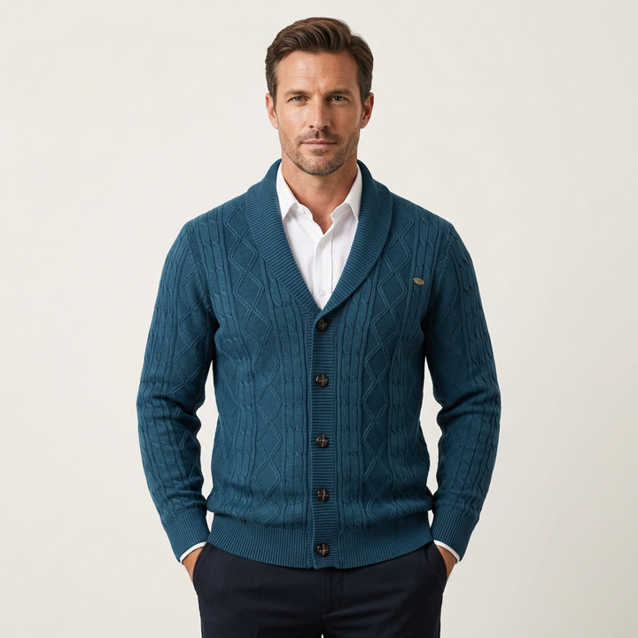 Men's Cable-Knit Cardigan