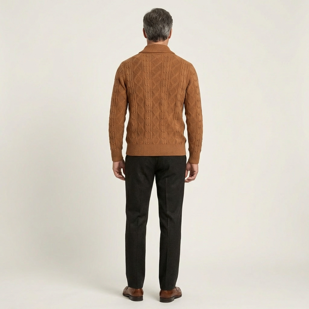 Men's Cable-Knit Cardigan