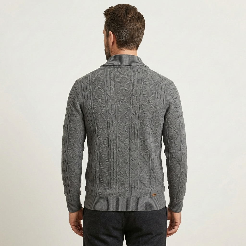 Men's Cable-Knit Cardigan