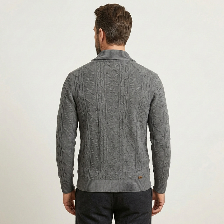 Men's Cable-Knit Cardigan
