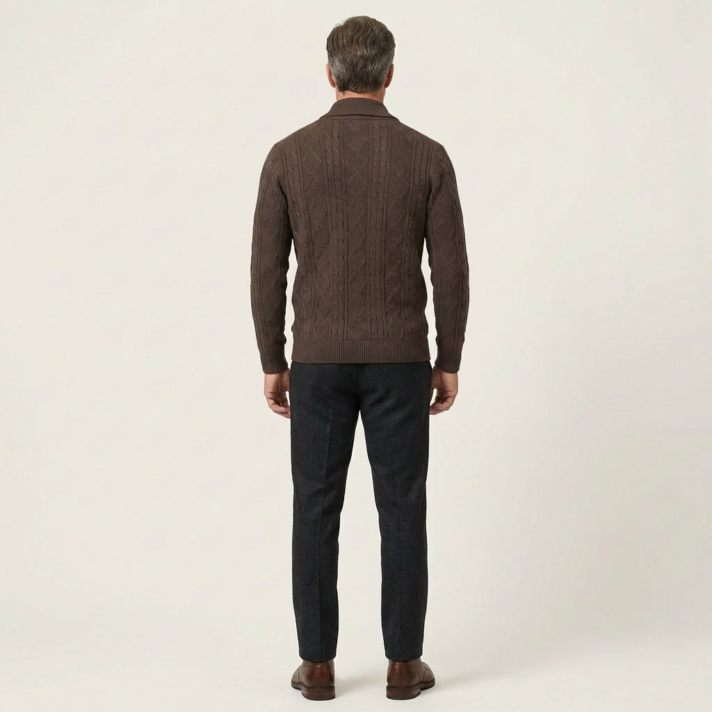 Men's Cable-Knit Cardigan