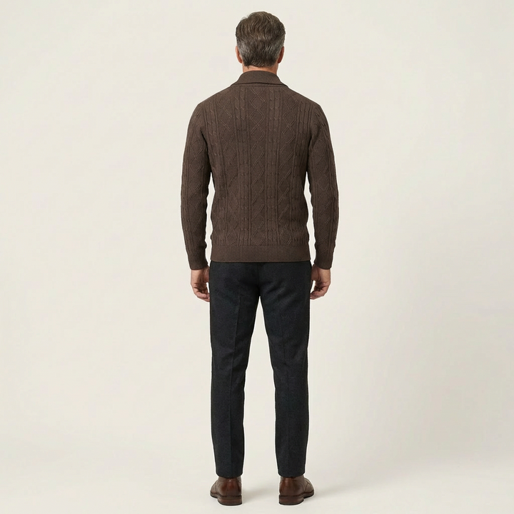 Men's Cable-Knit Cardigan