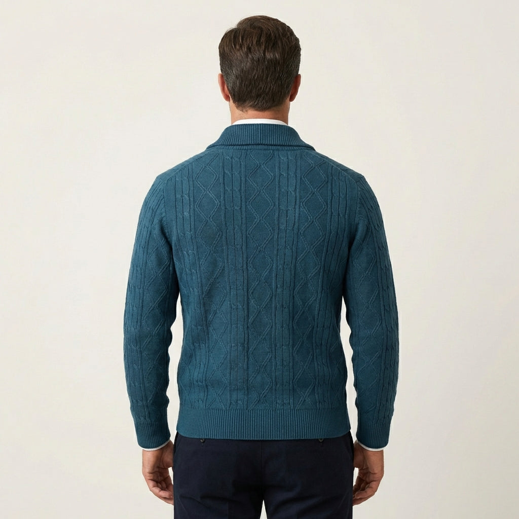 Men's Cable-Knit Cardigan