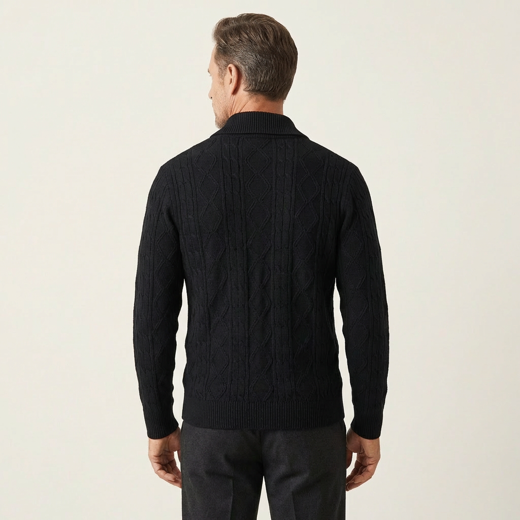 Men's Cable-Knit Cardigan