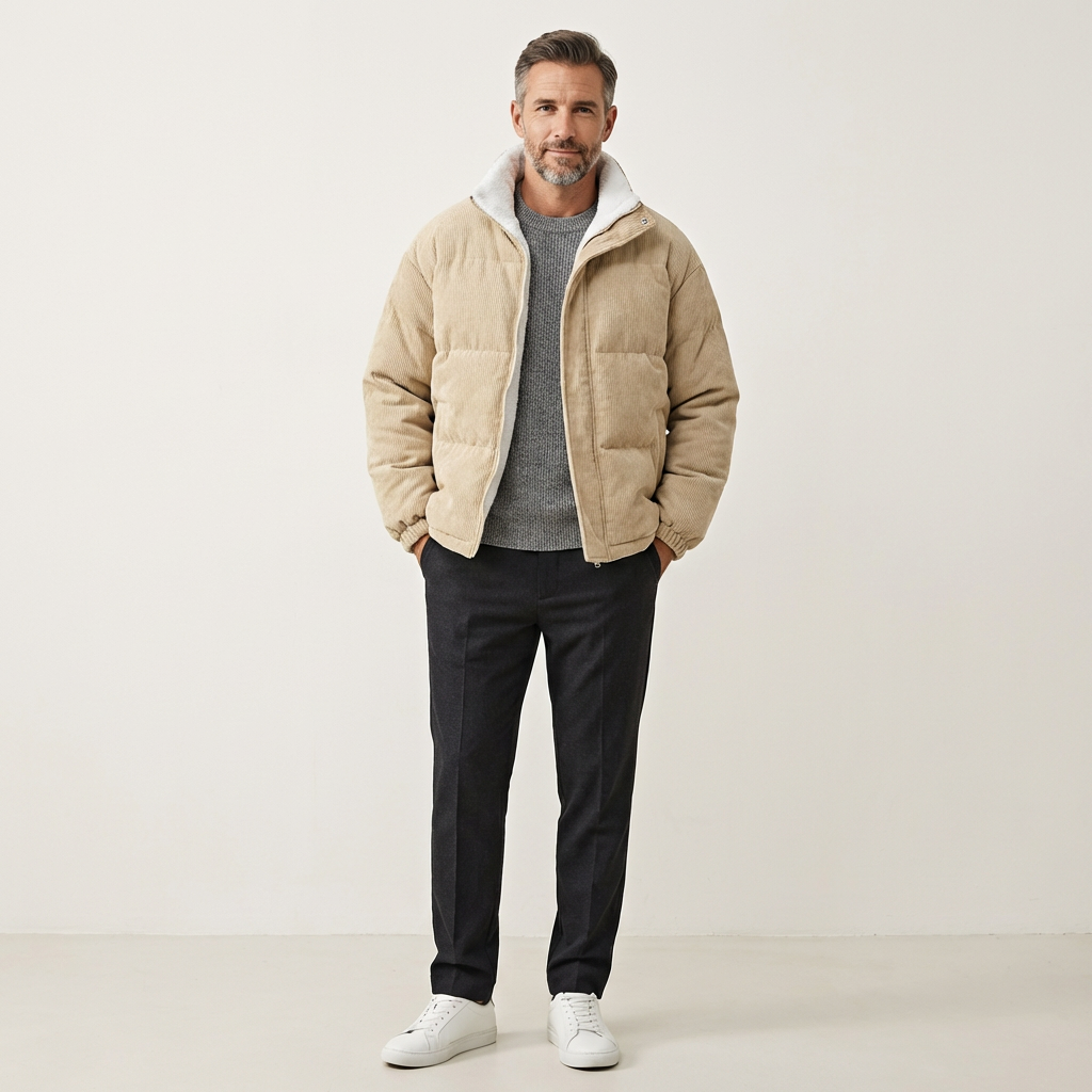 Men's Quilted Corduroy Jacket