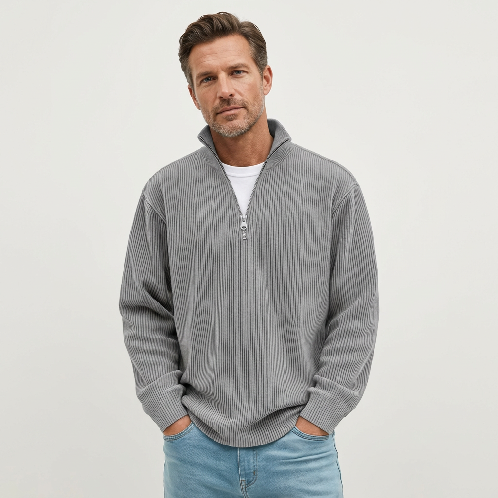 Men's Trendy Half-Zip Sweater