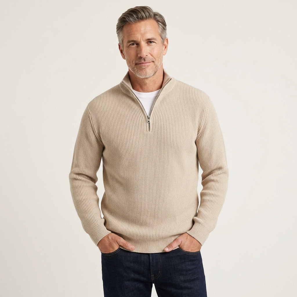 Men's Trendy Half-Zip Sweater