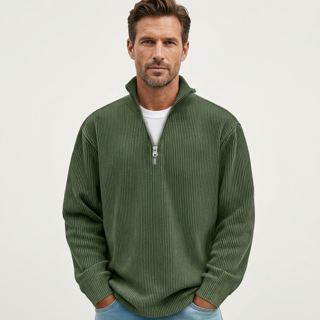 Men's Trendy Half-Zip Sweater