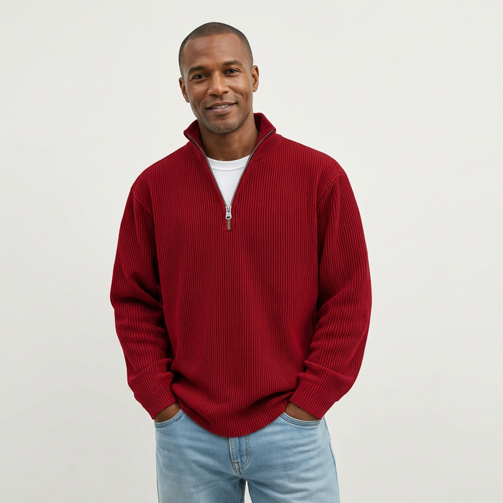 Men's Trendy Half-Zip Sweater