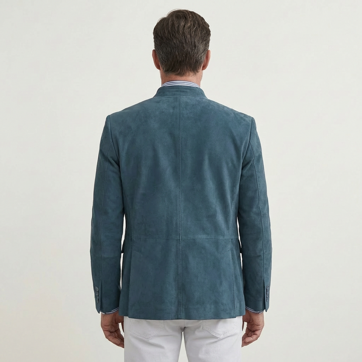Men's Suede Blazer Jacket