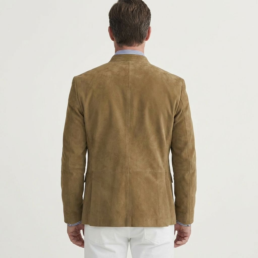 Men's Suede Blazer Jacket