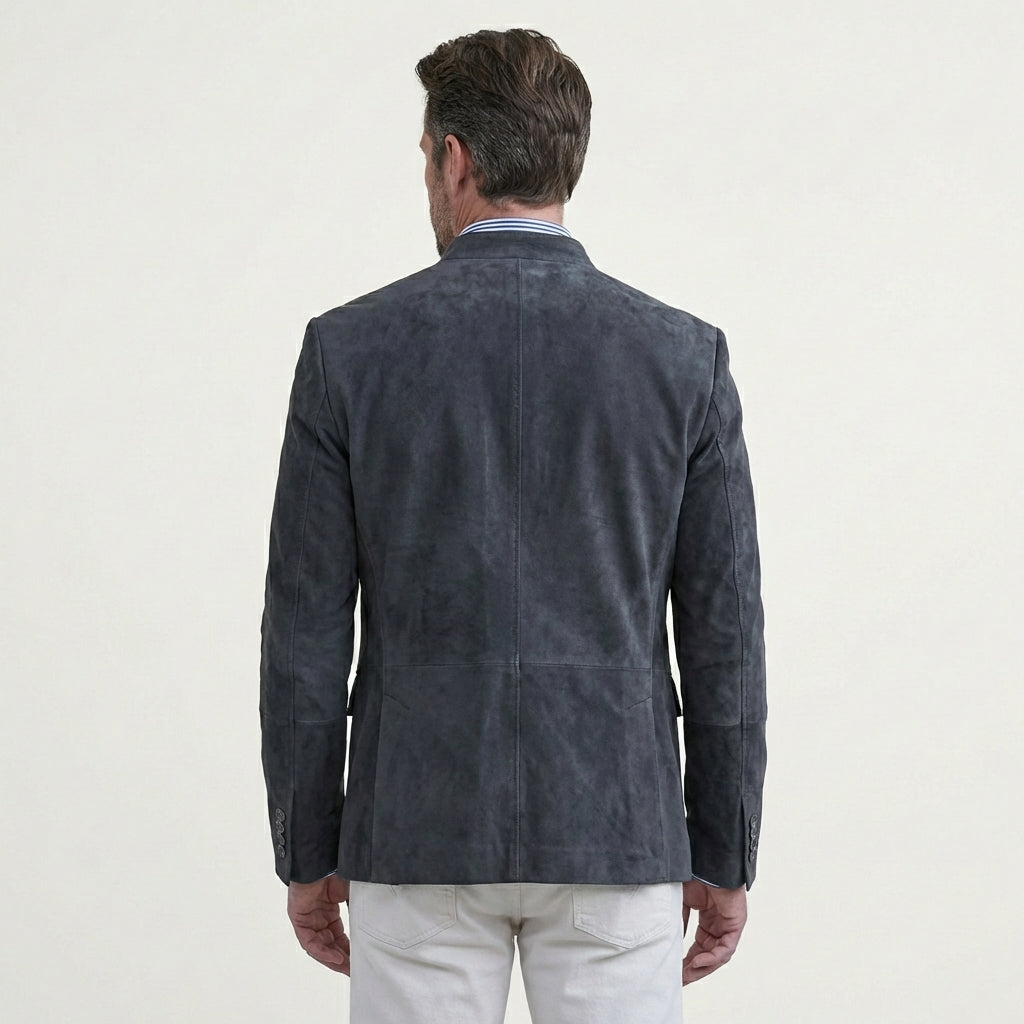 Men's Suede Blazer Jacket