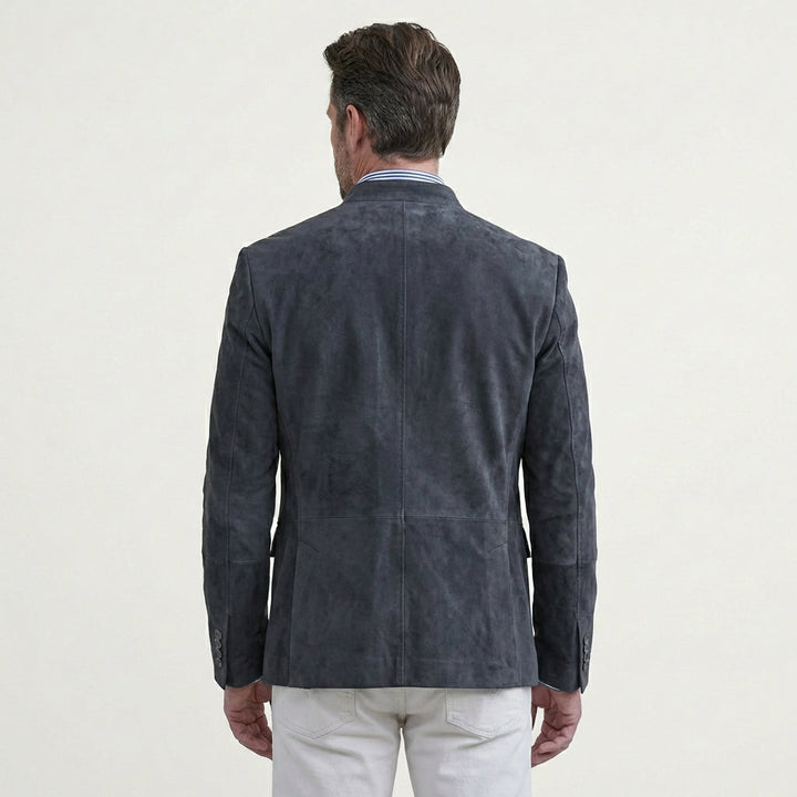 Men's Suede Blazer Jacket