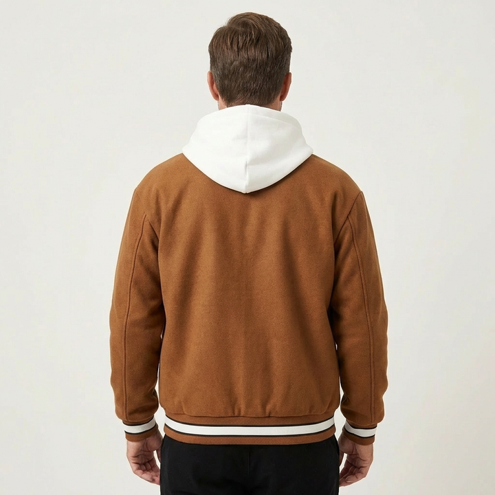 Men's Hooded Varsity Jacket