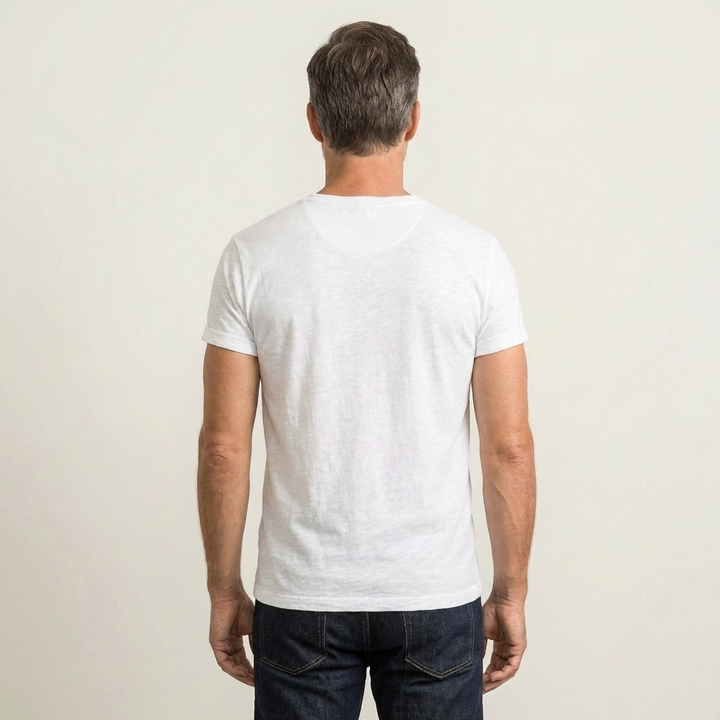 Men's Cotton V-Neck Shirt