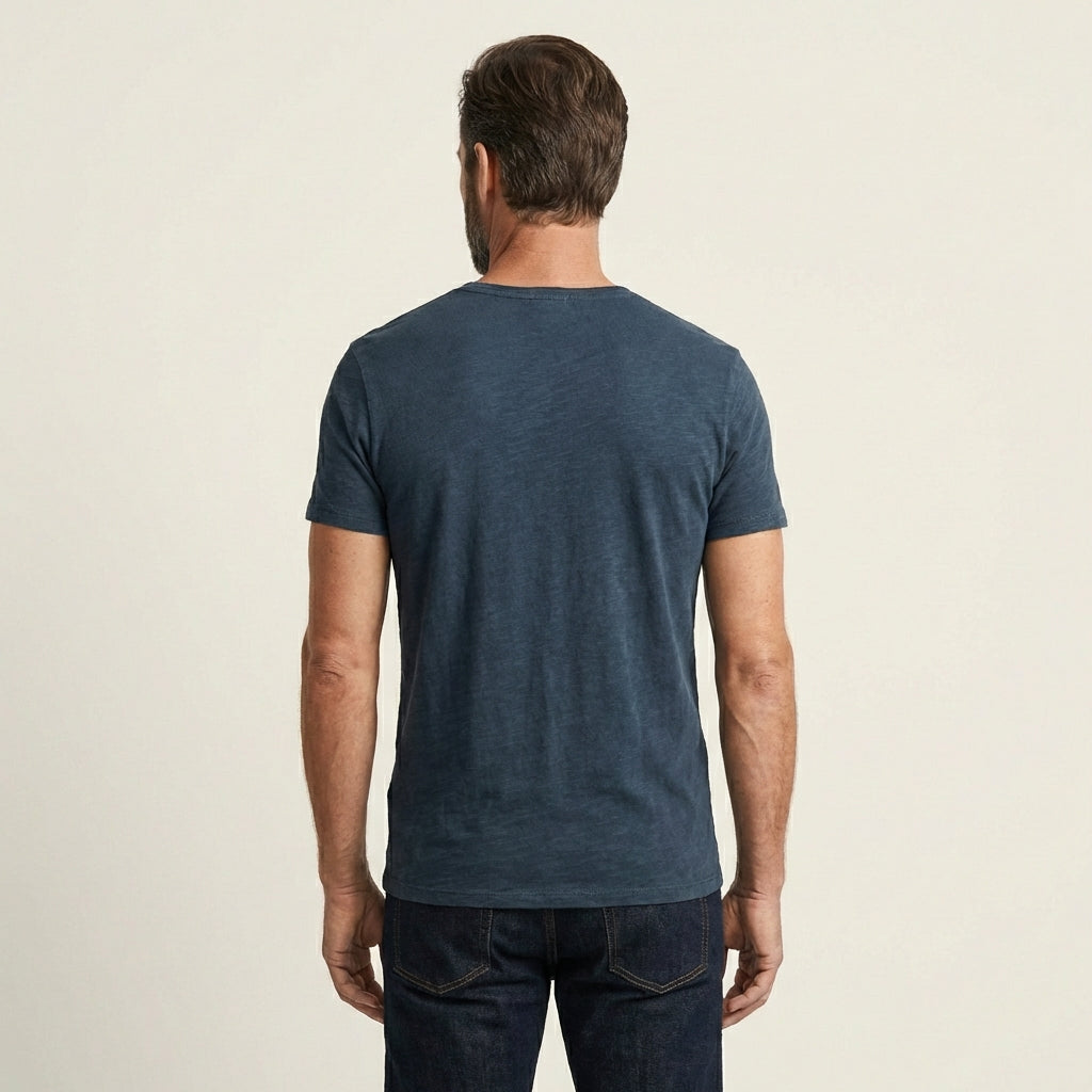 Men's Cotton V-Neck Shirt