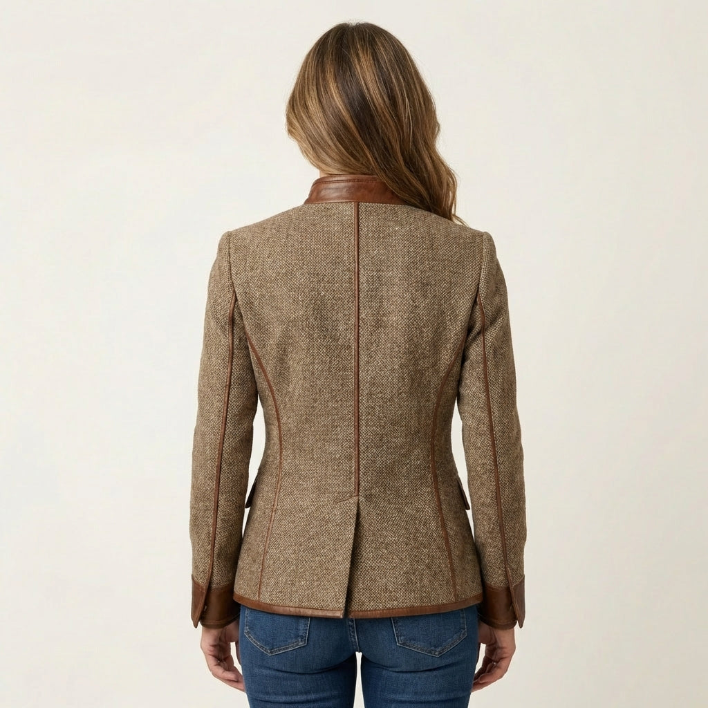 Women's Elegant Structured Tweed Jacket