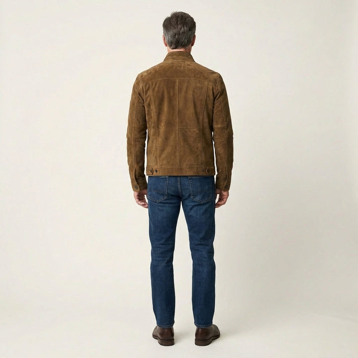 Men's Suede Shirt Jacket