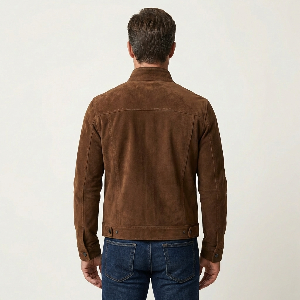 Men's Suede Shirt Jacket