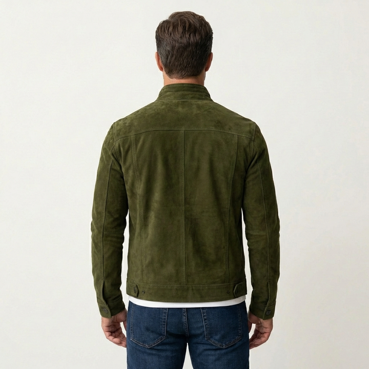 Men's Suede Shirt Jacket