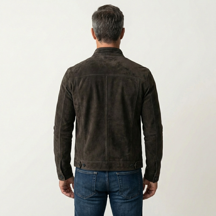 Men's Suede Shirt Jacket