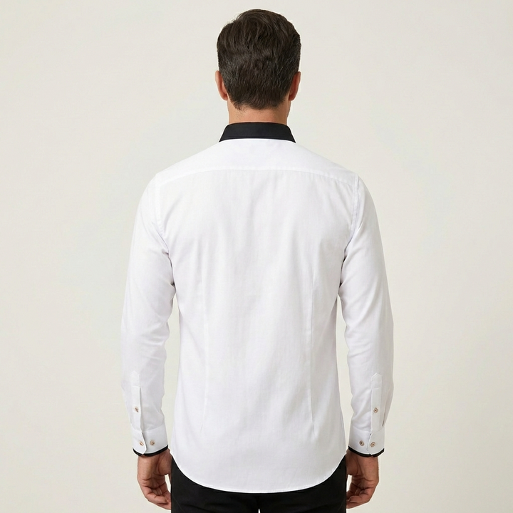 Men's Classic Cotton Long-Sleeve Shirt
