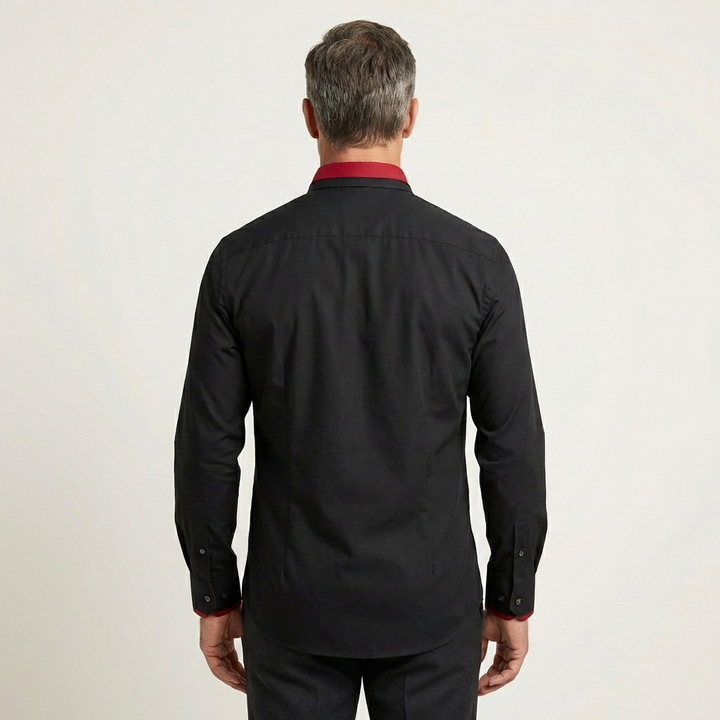 Men's Classic Cotton Long-Sleeve Shirt